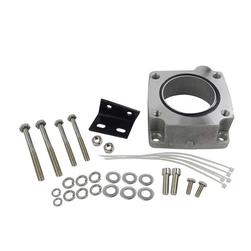 Front Facing Intake Manifold Throttle Body Adaptor Kit Throttle Plate PQY-TBS61 for R33 RB25DET Skyline