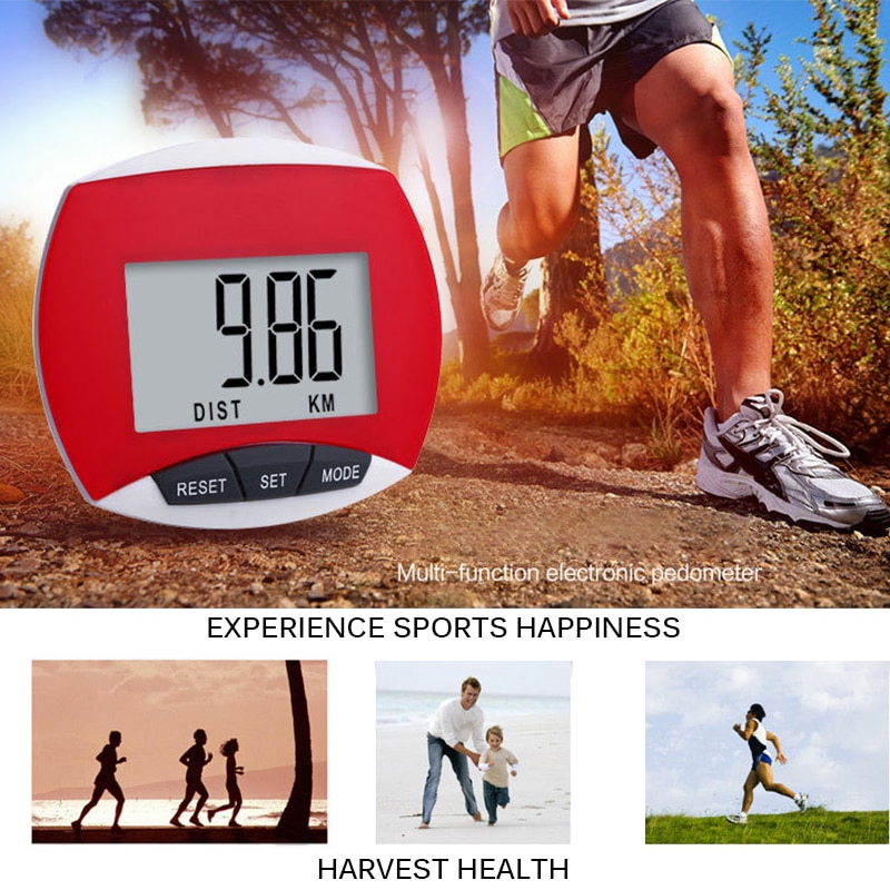 Multi-Function LCD Pedometer Step Hiking Distance Fitnes Walking Jogging Running Distance Fitness For Outdoor Running Hiking
