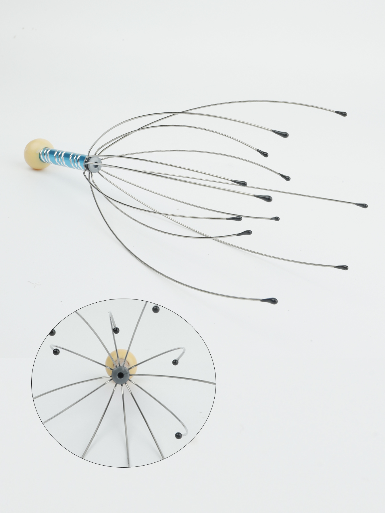 1/2sopus Head Massager Hoofdhuid Massage Klauw Soul Extractor Verlicht Spanning Spier Ontspanning Relief Vermoeidheid Massager Care Tools