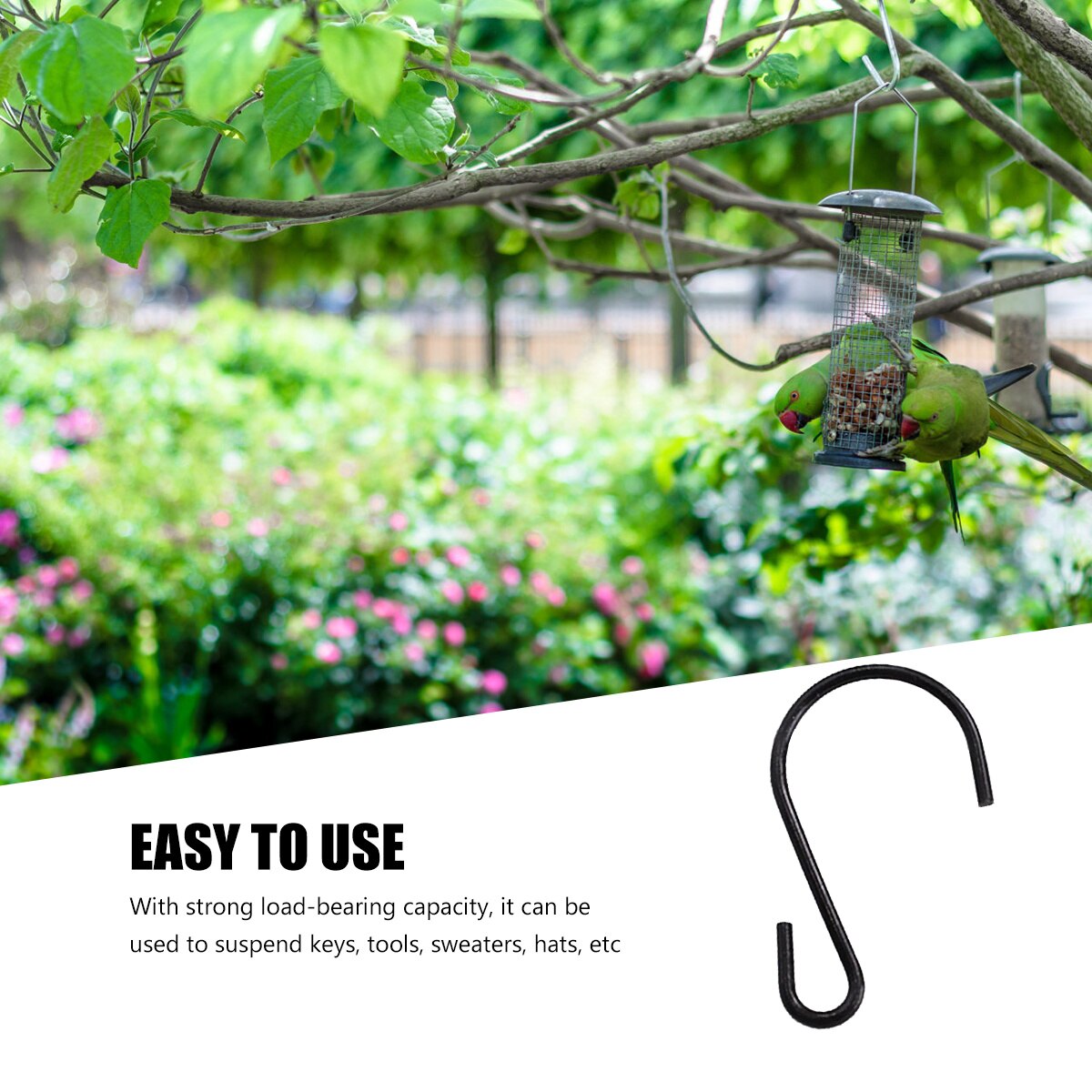20pcs Metal Hook Heavy Duty Hooks Safe Light Nice Durable Good Metal Hanger S-shape Hook for Household
