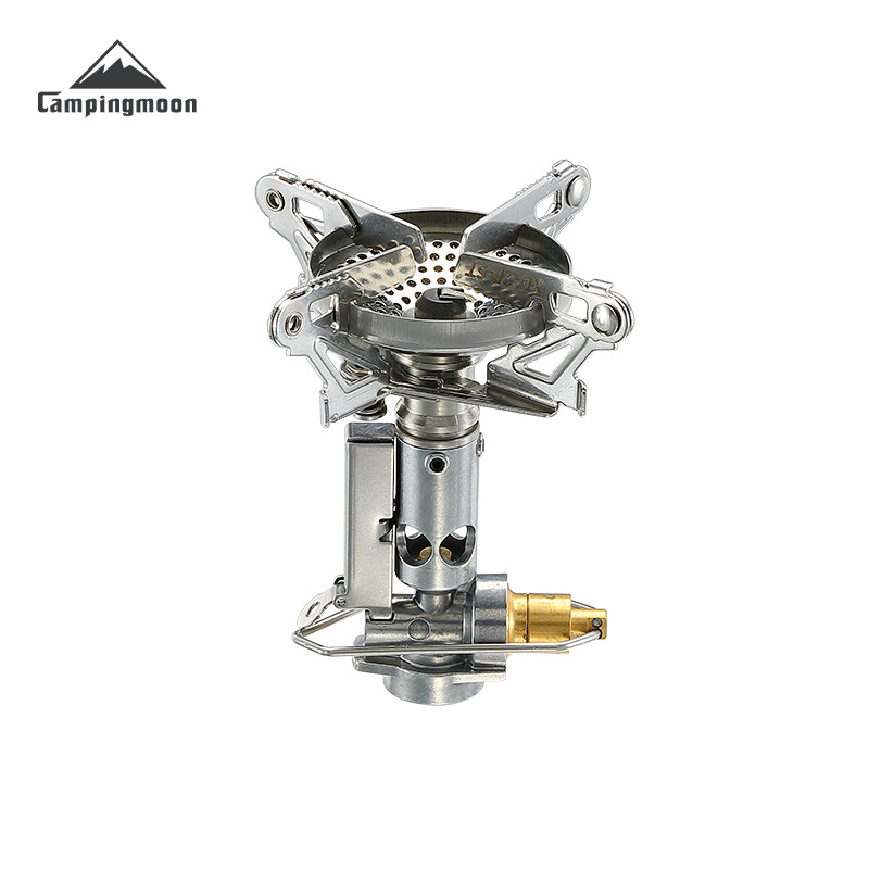 Outdoor Ultralight Camping Gas Stove Campingmoon XD-2F Split Gas Burner Cooking Stove With Bag