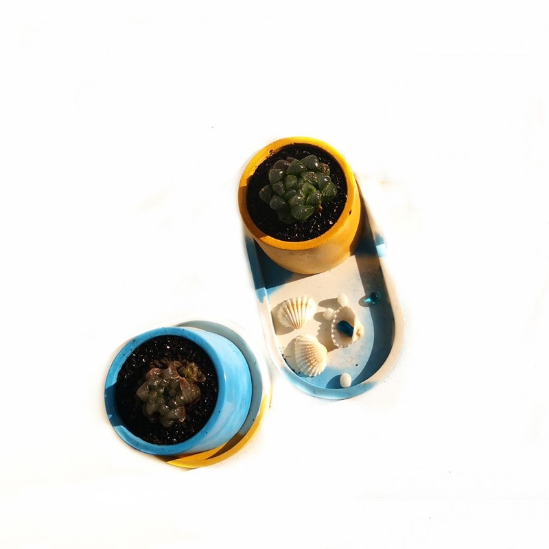 Bricolage béton pour Pot de fleur rond, DIY, pour jardinière en ciment
