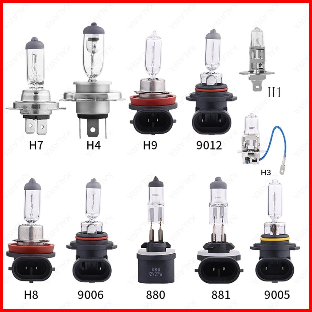 Bombilla halógena para coche, faros antiniebla HID LED, H1 H3 H4 H7 H8 H9 H11 9005 9006 9012 880 881 H15, 55W 100W, 2 uds.