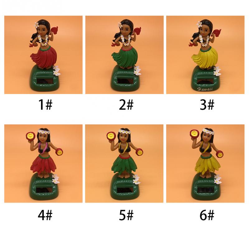 Solar Powered Swing Toy Environmental Dancing Car Decor Durable Hula Girl