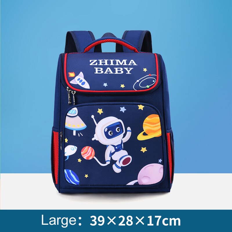 Mode Kinderen Orthopedische Schooltas Voor Jongens 1-5 Grade Cartoon Dier Rugzak Kinderen Satchel Knapzak Mochila Escolar: large astronauts