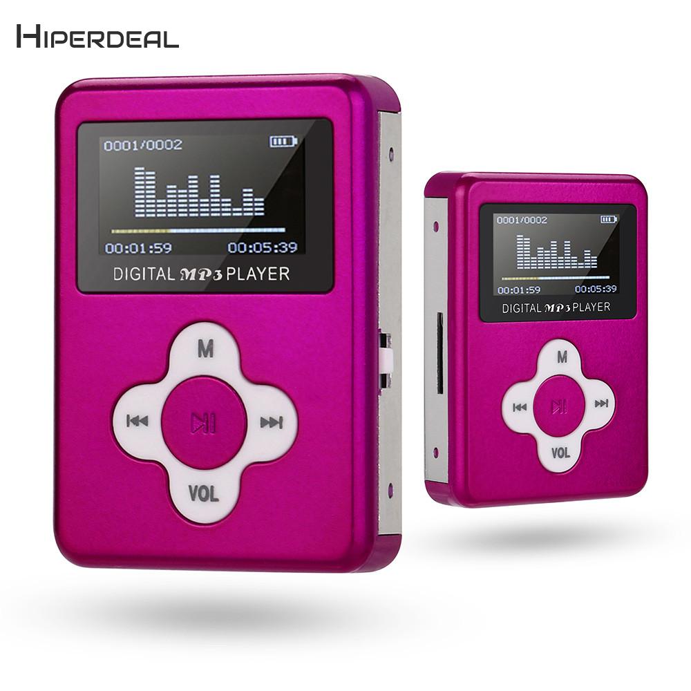 Mini MP3 Player LCD Screen Support Micro SD TF Card Children Lover Decoder PC Insert USB Charging MP3 Player QIY06 D23