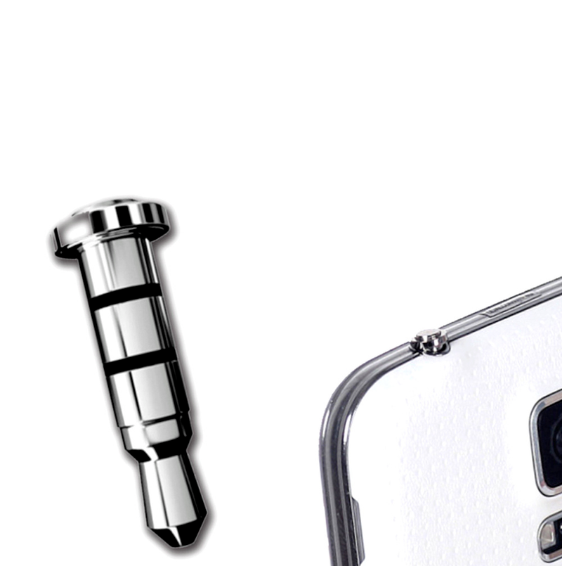 2PCS Dustproof Plug Klick Quick Button For Android Smart Cell Phone 3.5mm Jack