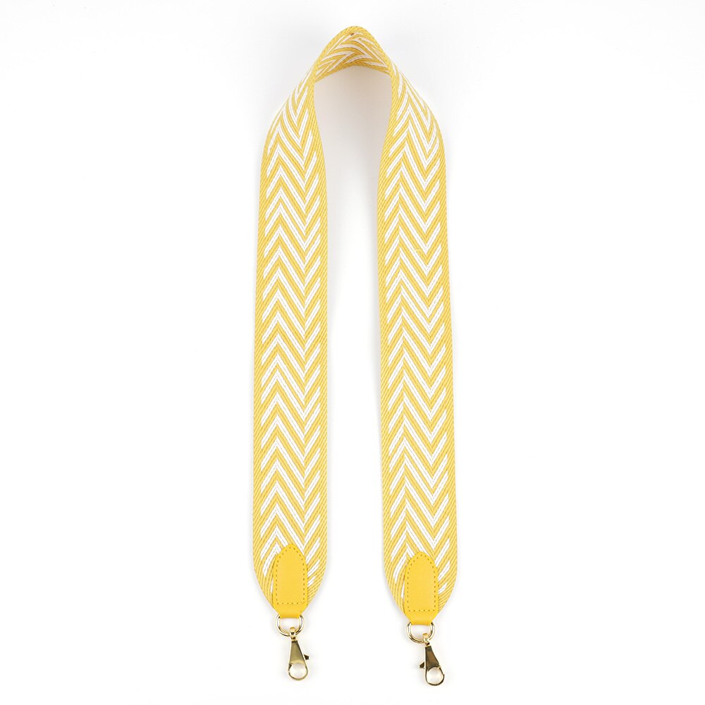 Canvas Brede Schouderbanden Mode Tas Riemen Lady Vervanging Bandjes Verwijderbare Handtas Vrouwen Tas Accessoires: W yellow