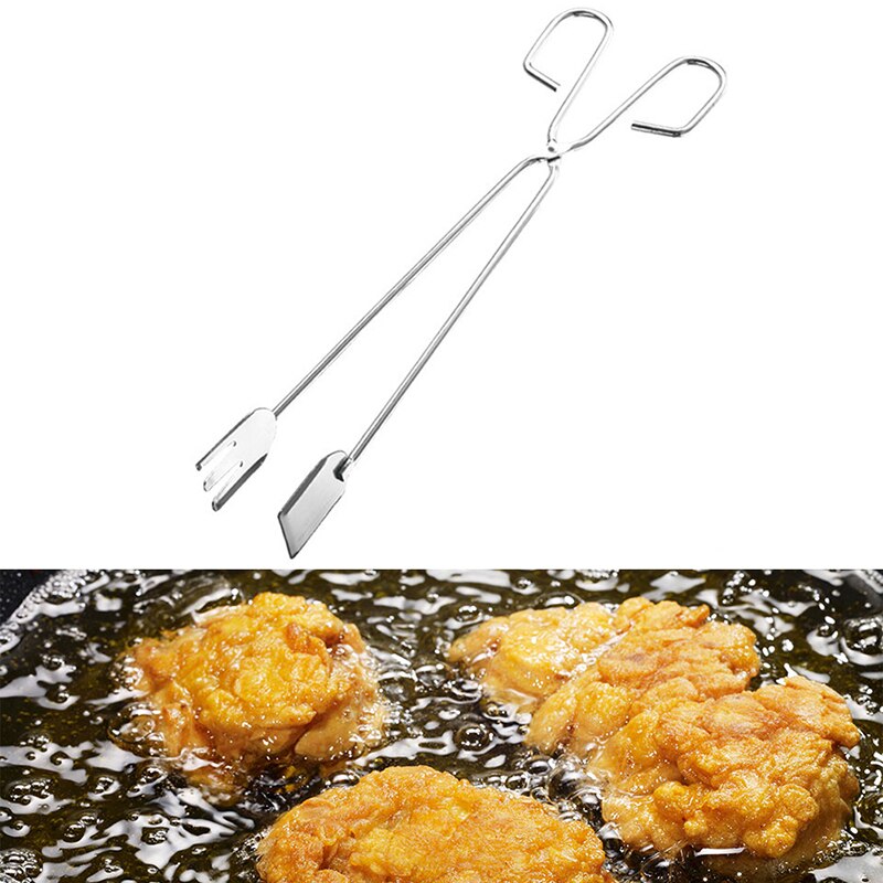 Outils de Barbecue pratiques acier inoxydable ciseaux Type pince à nourriture grillée accessoires pour Barbecue pinces portables Gadget d'extérieur