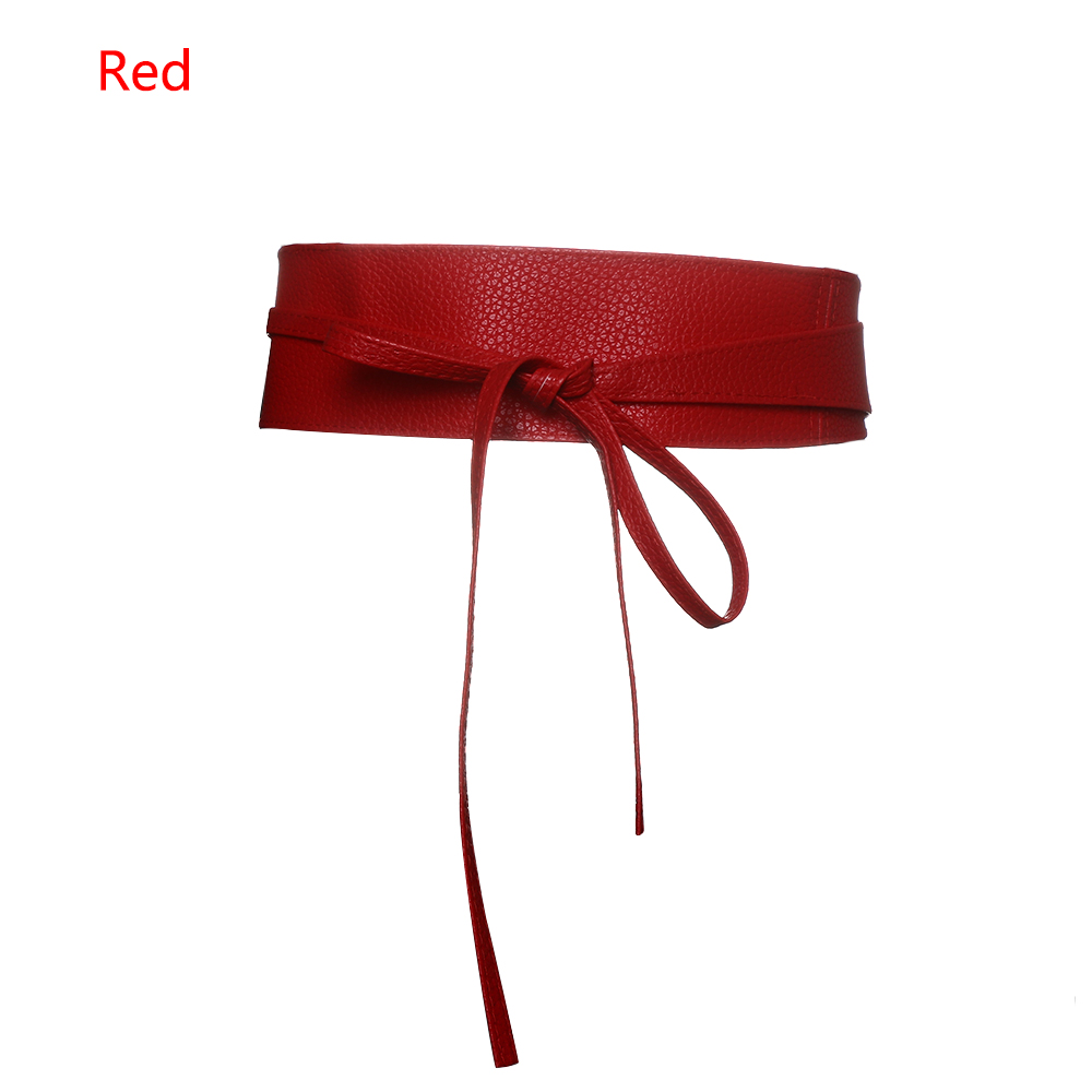 Vestido de boda para mujer, corsé ancho, cinturón de encaje, cinturón de cintura con autolazo para mujer, decoración colorida de banda de cintura de encaje a la: Style 2 red