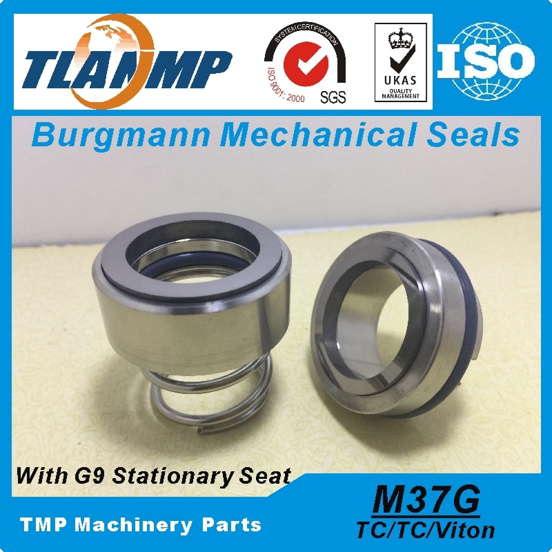 M37G-24/G9 M37G/24-G9 Burgmann Tlanmp Mechanical Seals (Materiaal: Tc/Tc/Vit) met G9 Tungsten Carbide Zitting
