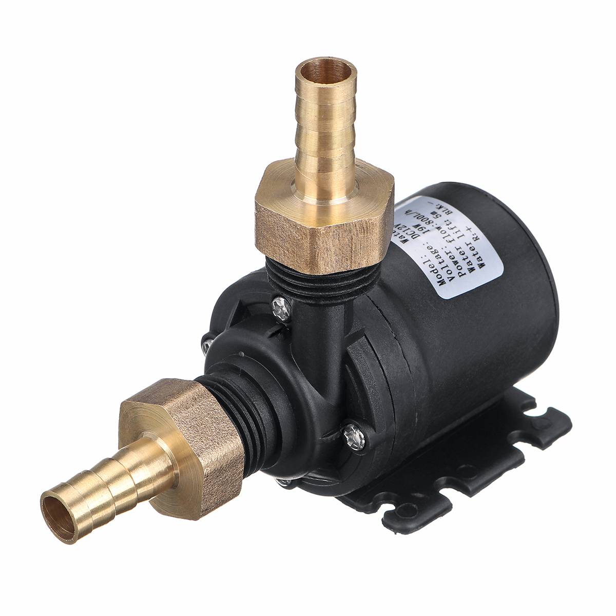 12V 600L/H 5m Zonne-energie Waterpomp Motor Borstelloze Magnetische Dompelpomp Water Pompen + 10mm gewrichten + Klem
