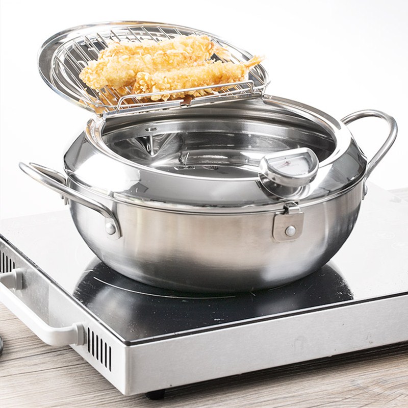 Mamma Hand Keuken Frituren Pot Thermometre Tempura Friteuse Pan Temperatuurregeling Gebakken Kip Pot Koken Gereedschap