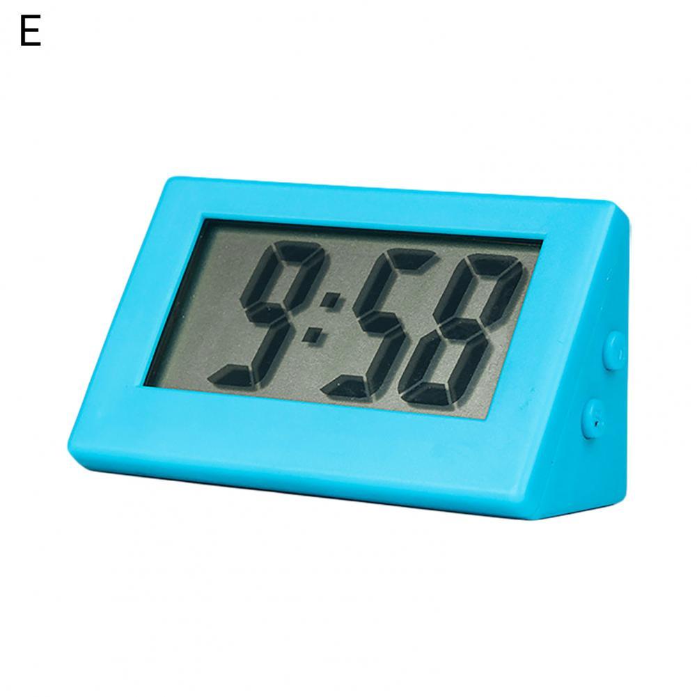 Exquisite Mini Electronic Digital Clock Portable Desk Electronic Clock Fine Workmanship for Car:  E