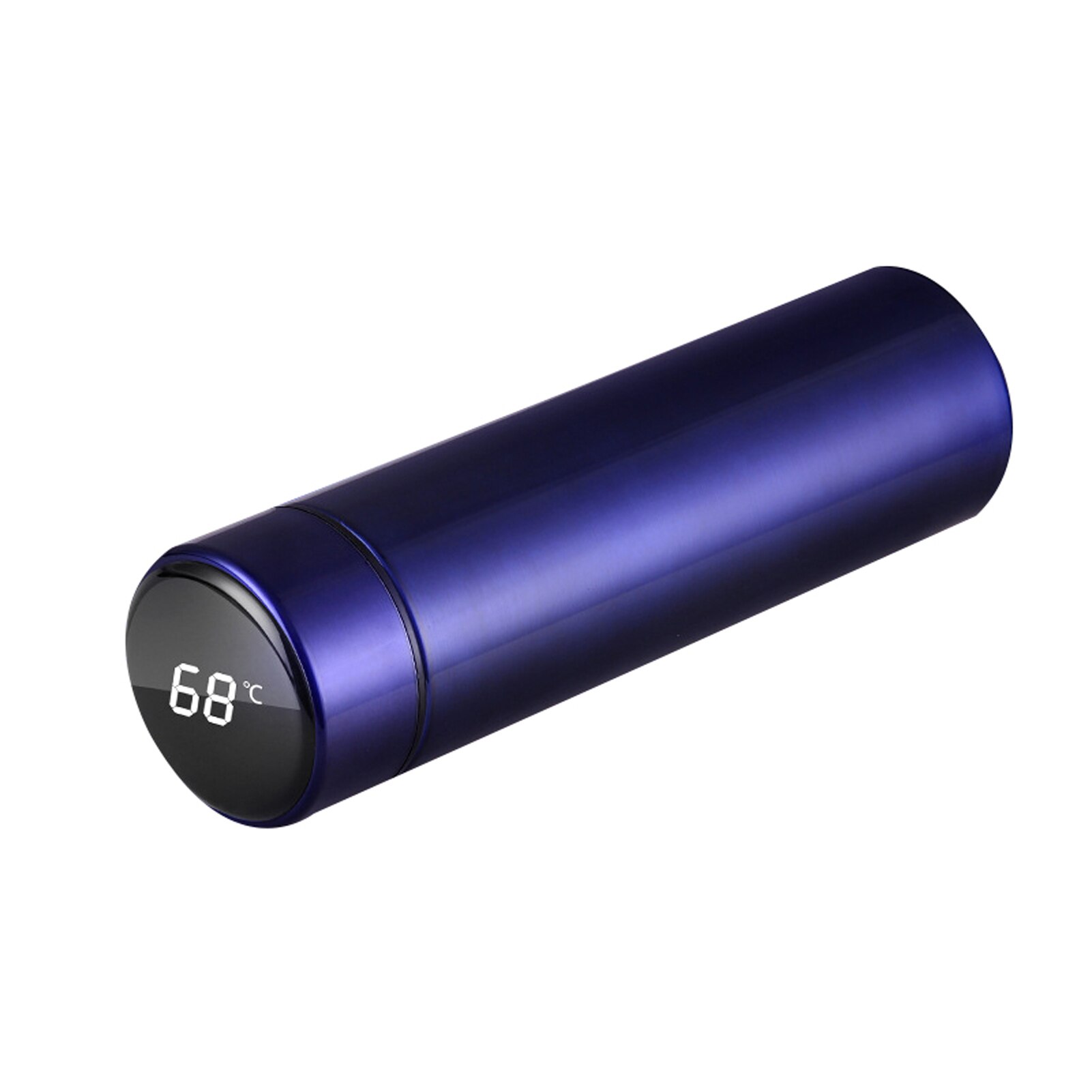 Intelligent Stainless Steel Thermos Bottle Cup Temperature Display Vacuum Flasks Travel Car Soup Coffee Mug Thermos Water Bottle: 500ml Blue