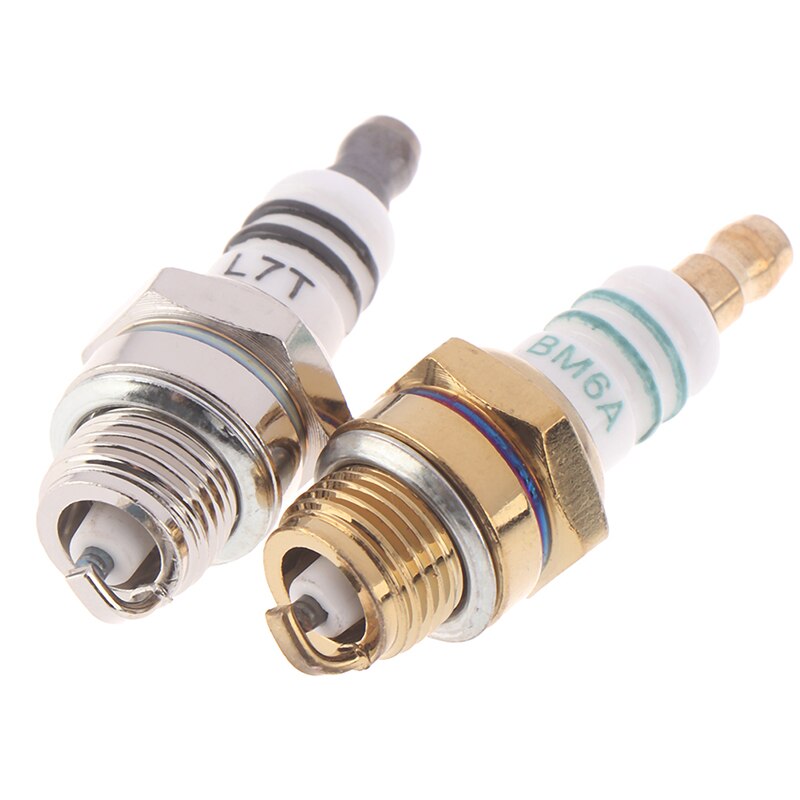 1PC BM6A bujías Glow Plug BM6A motor pequeño Replacemnet para 2 tiempos cortacésped con motosierra Strimmer