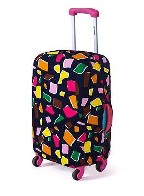 Capa de bagagem de viagem capa protetora mala caso trolley viagem bagagem poeira capa para 18 a 28 polegada moda elástica: B / M