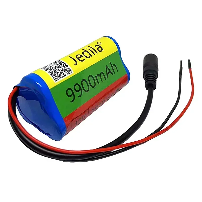 High Capacity 12V 9900mAh 3S1P Lithium Battery 18650 Lithium Battery Pack Protects The Rechargeable Board. 12.6V1A Charger.