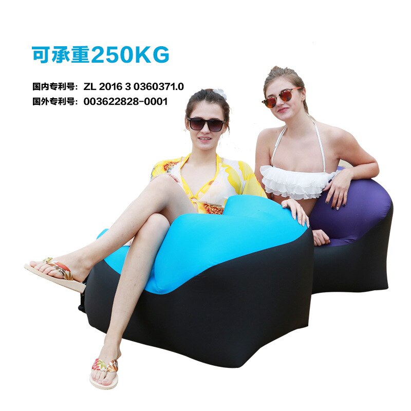 Smartlife bærbar oppustelig luftstol seng udendørs camping strand doven sofa vandtæt hurtig stof oppustelig camping taske