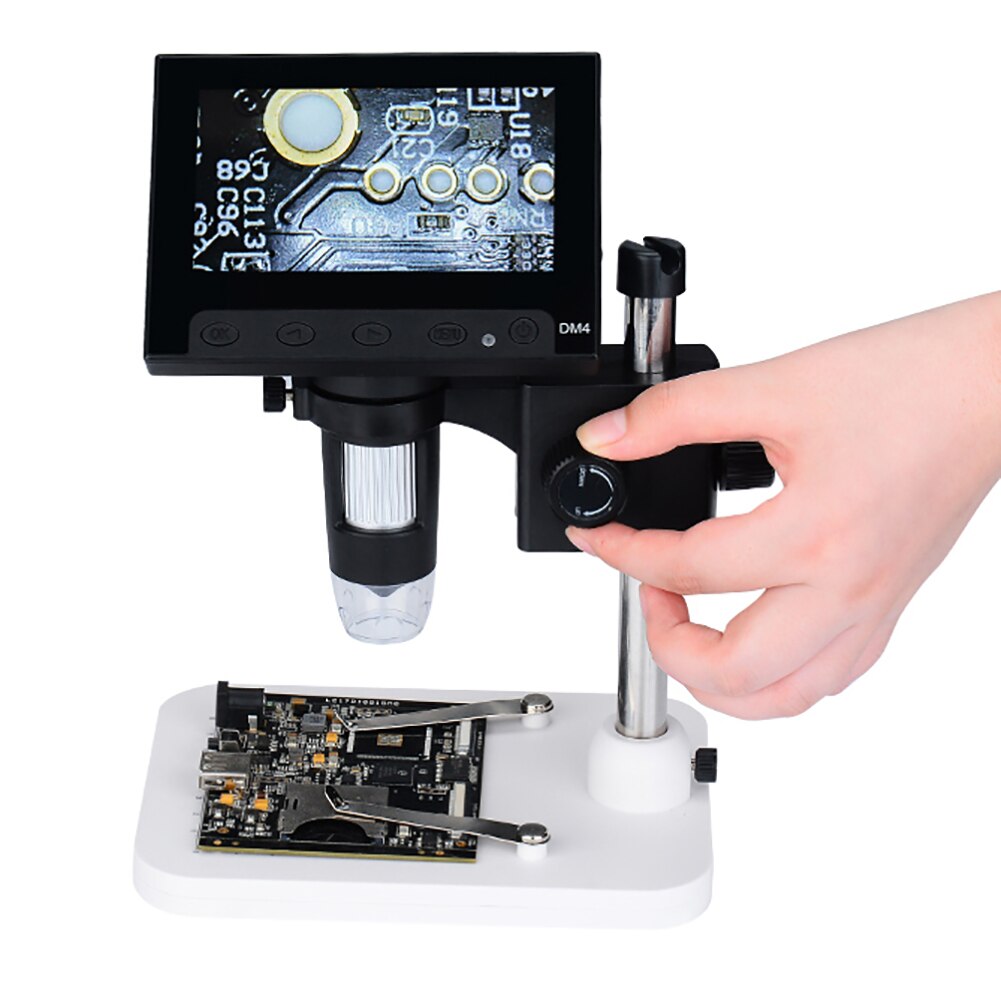 1000x digitale elektronische microscoop 4.3 '' high definition lcd-scherm draagbare microscoop 720p 30w led digitale vergrootglas