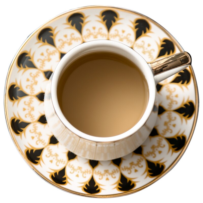 Turkiska tekoppar kungliga ben porslin guld kopp och fat lyx stora muggar keramiska miljövänliga tazas café sommar kopp  ac50bd