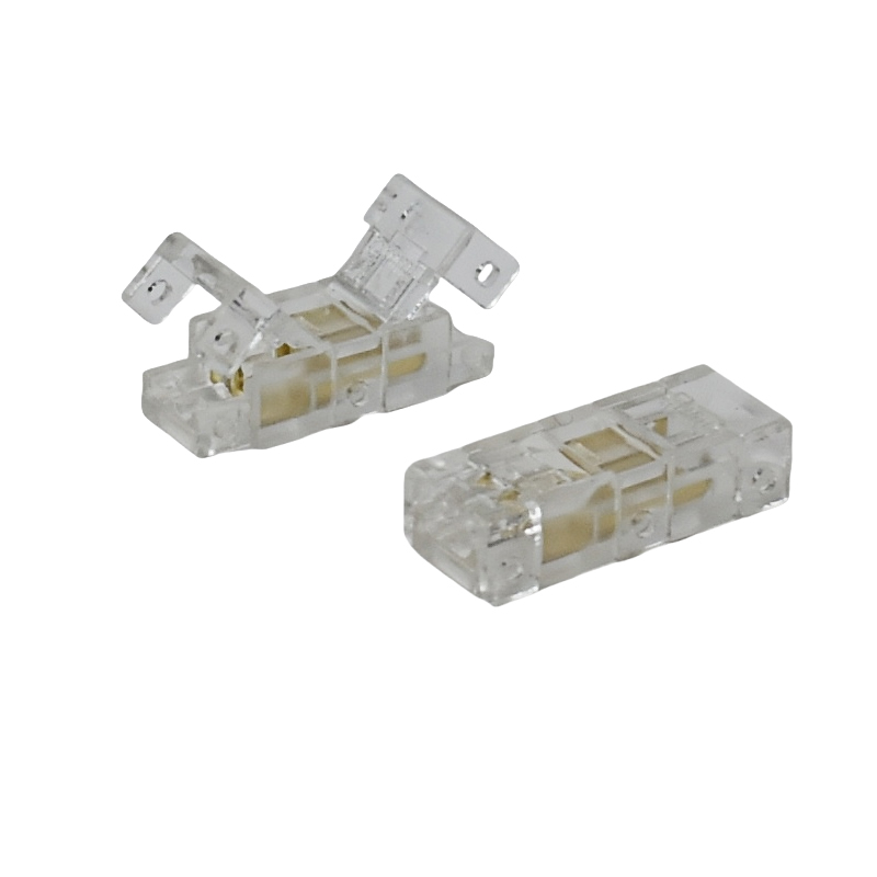 4mm LED COB Strip Light Solderless Quick Connector Electrical Connect Without Soldering Quick Assembly Easy Installation Remove