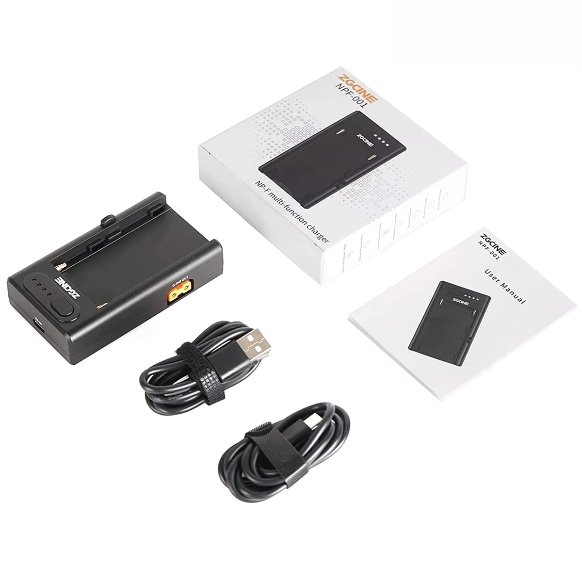 Adattatore rapido del caricatore del PD di Multi uso di ZGCINE per la macchina fotografica di DSLR della batteria di Sony NP-F