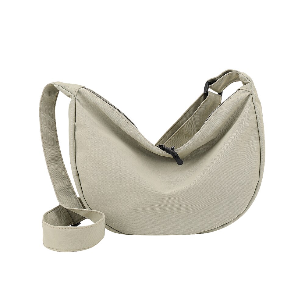 Eenvoudige, veelzijdige tas voor dames, schoudertas van canvas met grote capaciteit, hobo-crossbodytas voor dames: Groente