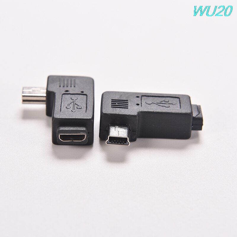 Mini Usb Type A Male Naar Micro Usb B Female 90 Graden Links Hoek Adapter