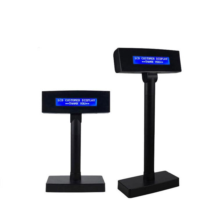 LCD210B Small Size LCD Customer Pole 2 Lines For Retail Shop POS System Customer Display 40 Characters