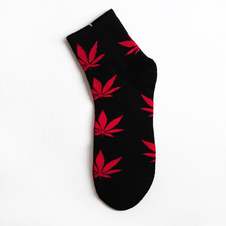 Mannen Sokken Maple Leaf Sokken In De Buis Katoen Skateboard Hennep Bladeren In De Buis Sokken Trend Koreaanse street Sport Sokken: 4