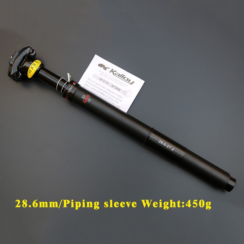 UNO Suspension bicycle seatpost 27.2/ 31.6 X350MM seat post aluminium bike shock absorption Damping seat tube: 28.6mm