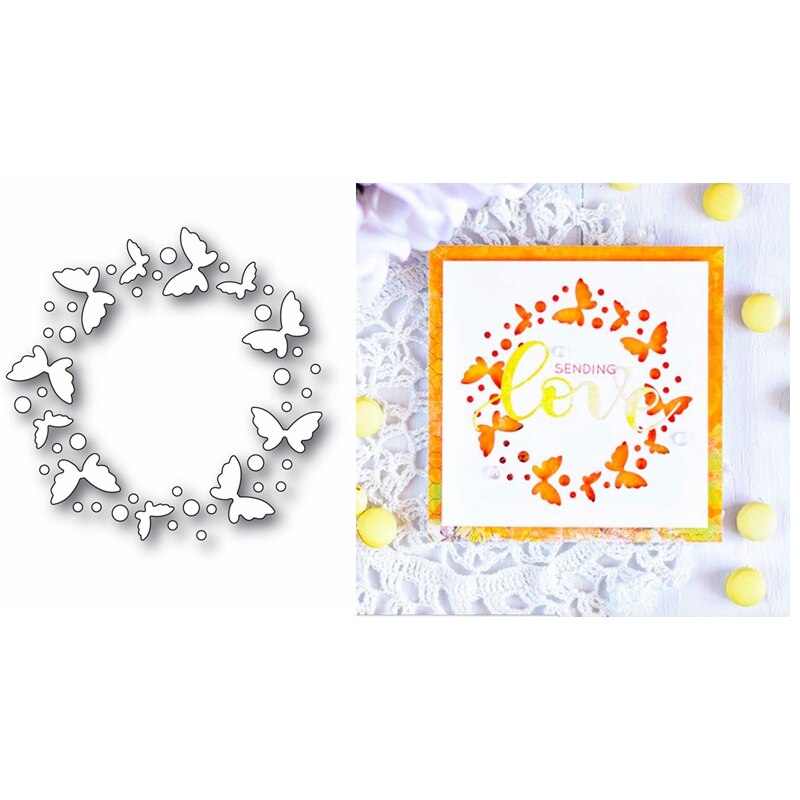 Mots vous aiment doux coeur couronne étoile briser bordure cadre carré métal matrices de découpe bricolage artisanat faisant modèle #18: 18