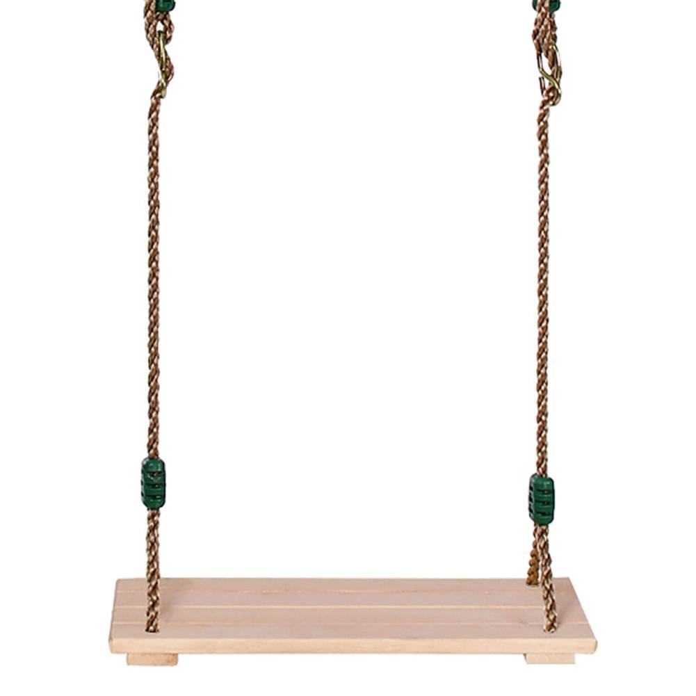 Wooden Tree Swing Seat Indoor Outdoor Rope Wooden Swing Seat For Children Adult Kids 3 Years Old And Above