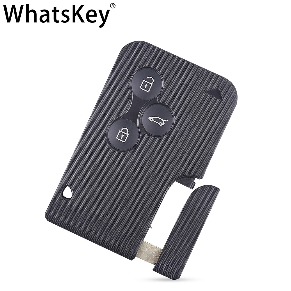 Whatskey Vervangende Afstandsbediening Auto Key Card Shell Case Smart Card Key Case Voor Renault Clio Logan Megane 2 3 Koleos scenic