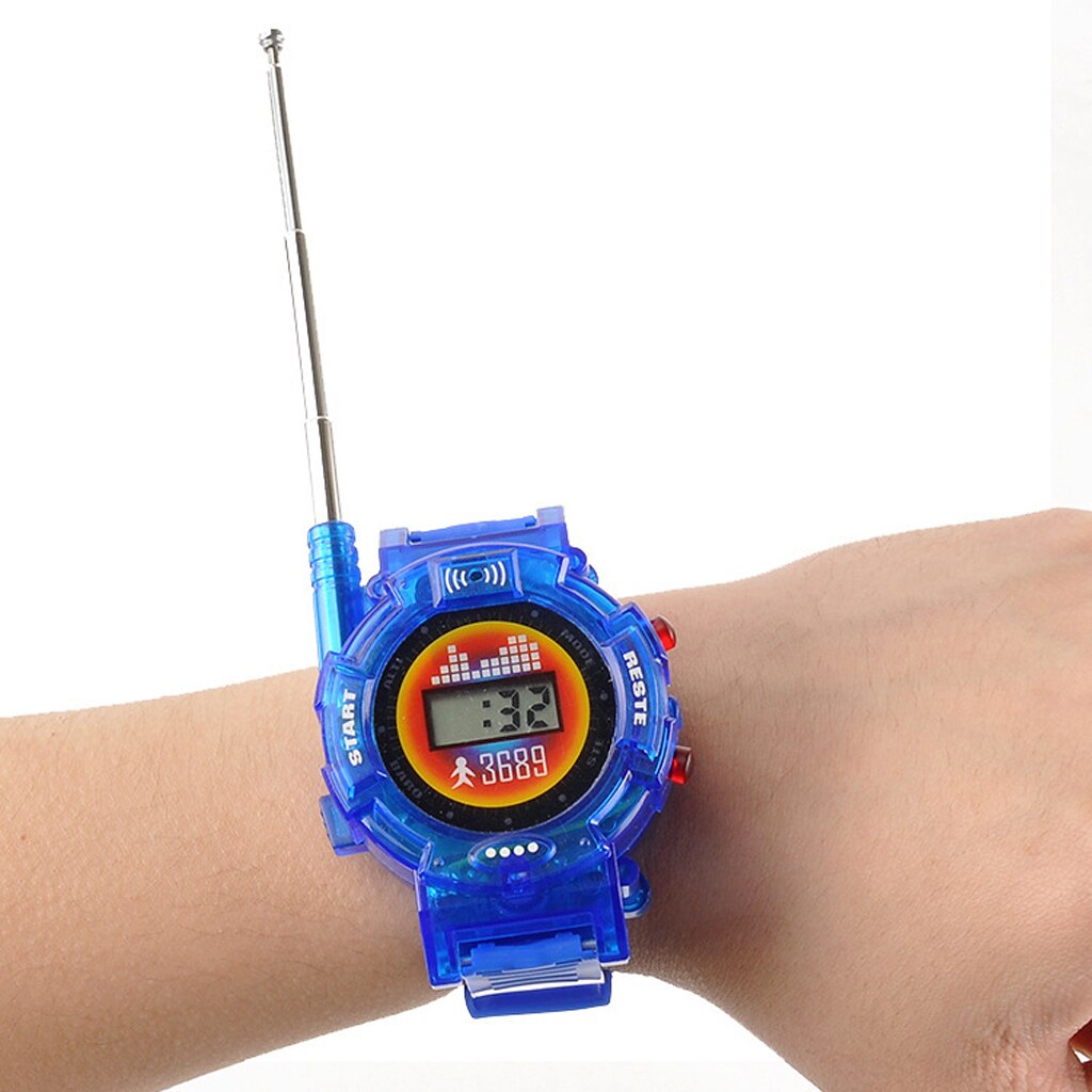 2 uds. De juguetes electrónicos, reloj de pulsera, Radio bidireccional, Walkie Talkie, juego al aire libre