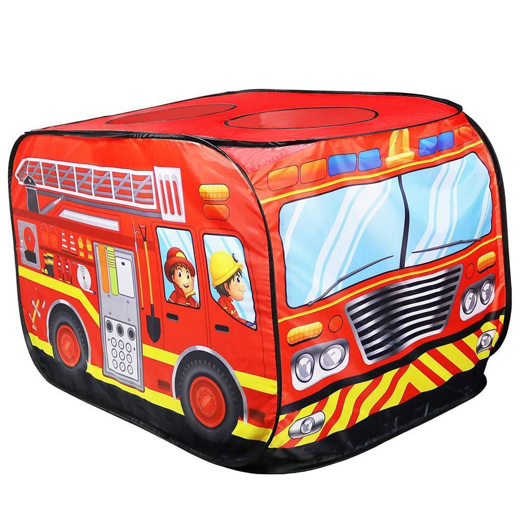 Børn børn telt pop-up telt legetøj udendørs foldbart legehus brandbil politibil bil hus bus telt indendørs udendørs spil