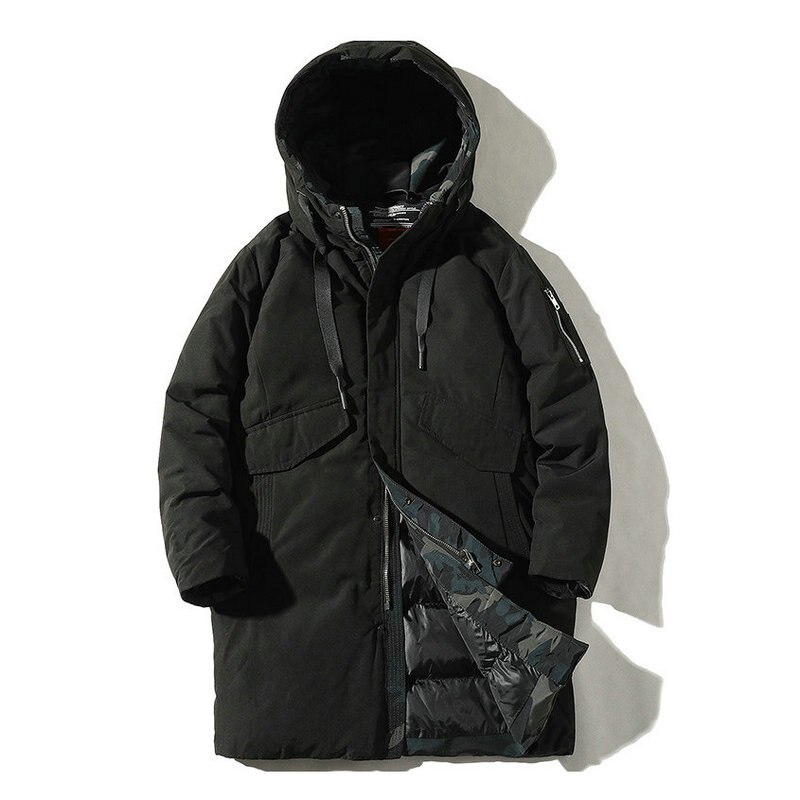 Vinterjackor hooded parkas herr tjock vadderade herrrockar överrock kläder herr vindtät ytterkläder jacka kläder