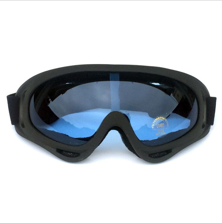 Inverno das mulheres dos homens máscara de esqui óculos snowboard óculos de esqui neve motocross snowmobile ciclismo à prova de vento transporte da gota: Black