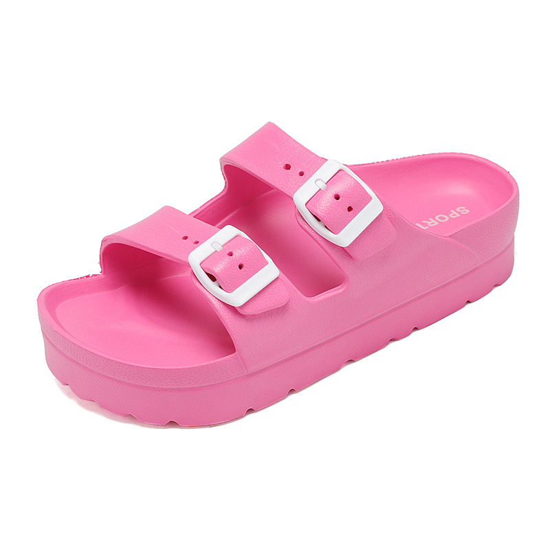 Litfun Vrouwen Klompen Sandalen Plateenslippers Vrouwen Outdoor Strandslippers Met Steunboog Eva Binnenzool Huisschoenen: Roze / 36