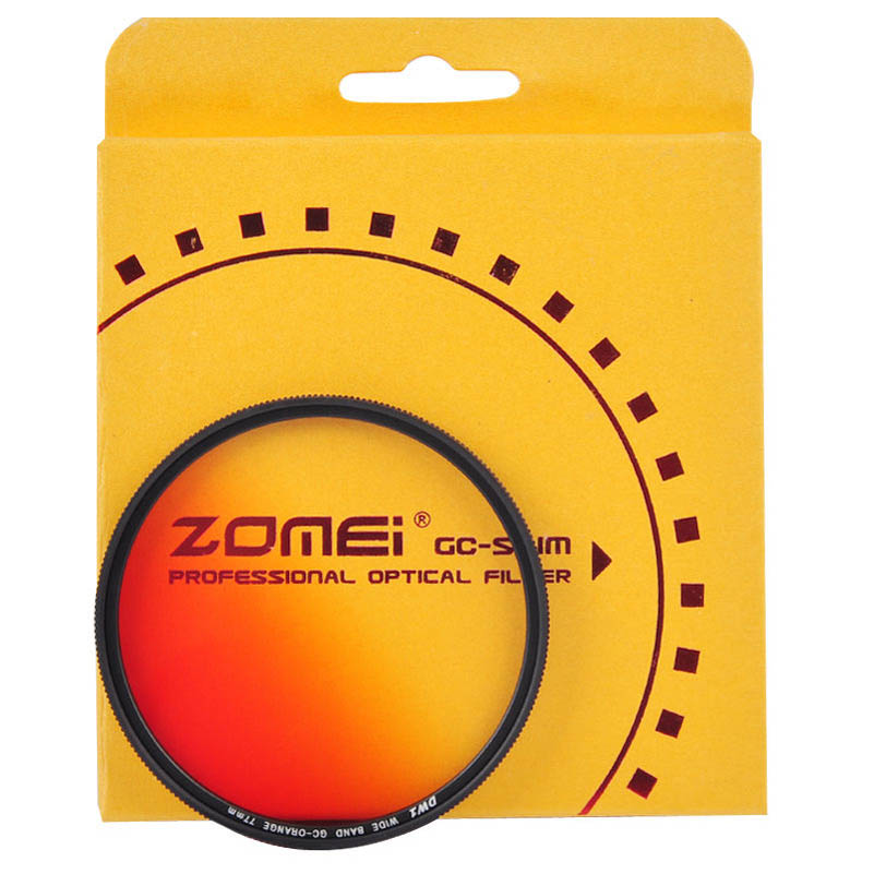 Zomei Ultra Slim Camera filtro colore graduato gradiente densità neutra Kit lenti filtro blu arancione grigio 52/55/58/67/72/77/82mm
