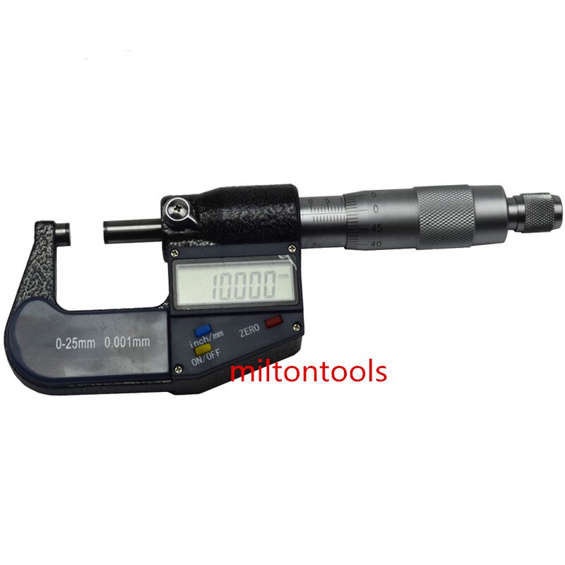 25mm/0.001mm Electronic Digital Micrometer micron digital outside micrometer thickness measuring gauge