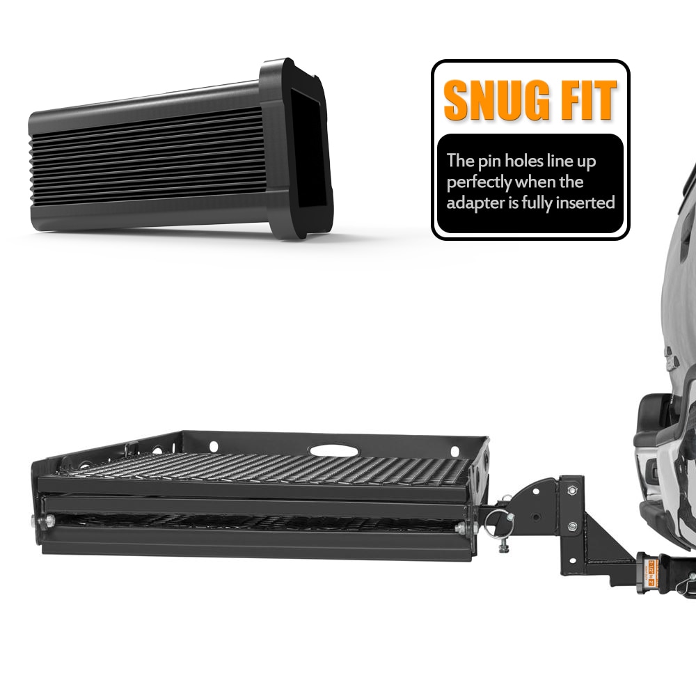 MICTUNING 2-1/2" Class V to 2" Class III&amp;IV Trailer Hitch Receiver Adapter Reducer Sleeve Convertor for Bike Rack Cargo Carrier