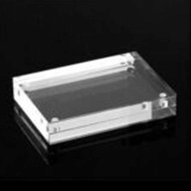 1 Pcs Transparent Photo Frame Clear View Both Sided Magnetic Acrylic Block Picture For Home Decoration: 12 8 17 8cm