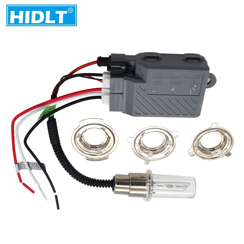 HIDLT 1 einstellen Universal- 12V 35W Motorrad Xenon versteckt Bausatz Motorrad H4 BA20D H6M H6 Hallo/Lo 6000K 4300K 8000K Motor- Scheinwerfer Lichter
