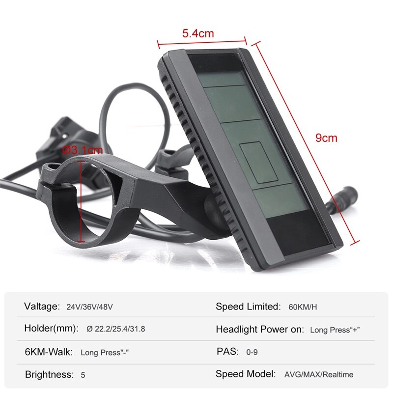 800S Lcd Display Voor Bafang BBS01 BBS02B BBS02 BBS02B Bbshd Ebike Conversie Kit Elektrische Fiets Computer Controller