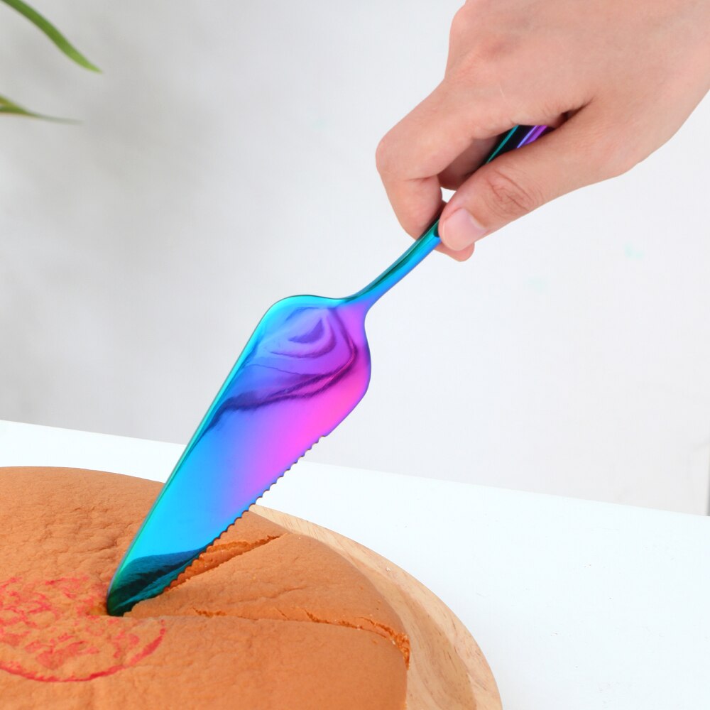 1/3PCS Stainless Steel Cake Shovel Set Bread Pizza Knife Dessert Pie Divider Cutter Spatula Server Baking Tool for Party Wedding