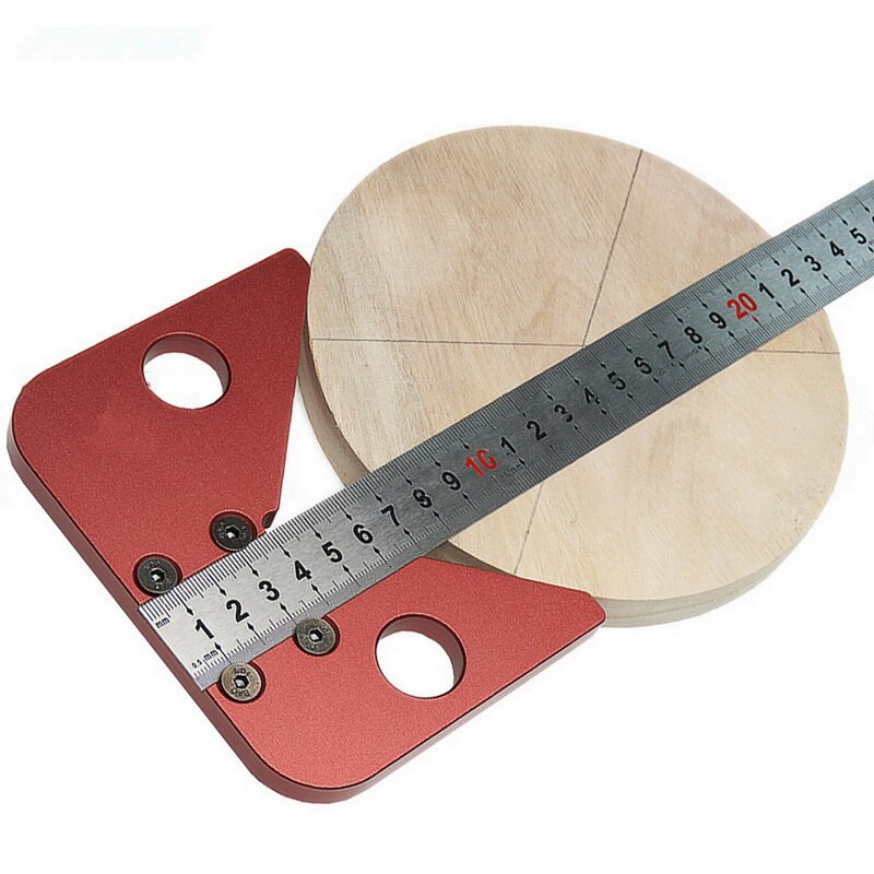 45 Graden Center Scribe Plein Center Lijn Meetinstrument Aluminium Center Finder Lijn Gauge Metric/ Inch