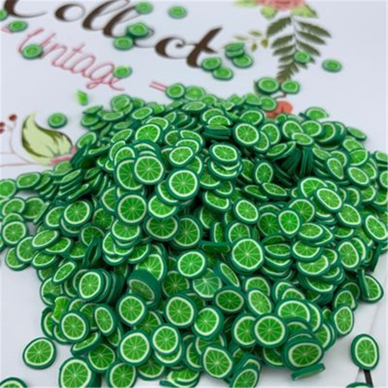 1000pcs/set Vegetables Slimes Fruit Slices Decor Additives For Filler Supplies Accessories Watermelon For Nail Art Slimes Toy: Pink