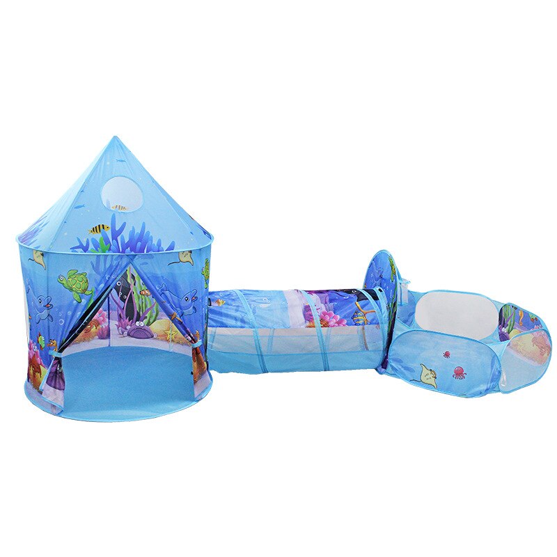 Kinderen 3 In 1 Tent Opvouwbare Boy Kruipen Draagbare Oceaan Zwembad Meisje Indoor Outdoor Game House Kids Tunnel Kruipen playhouse: ZP092